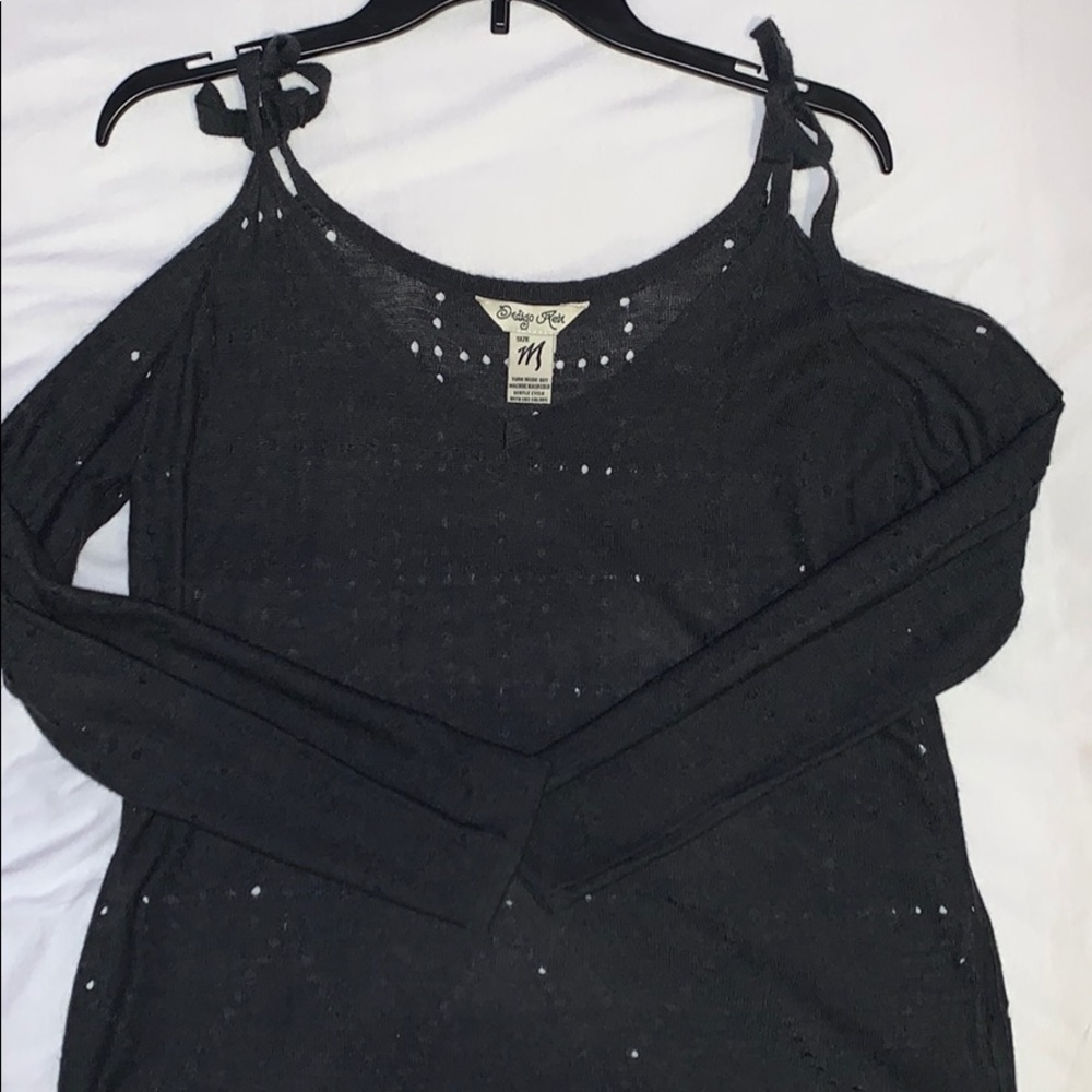 sweater with cute shoulder ties